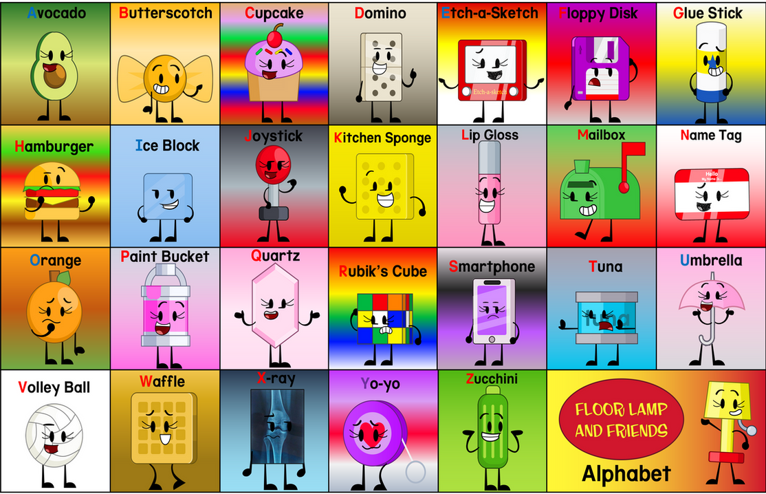 Floor Lamp and Friends Alphabet Poster by Windowisback on DeviantArt