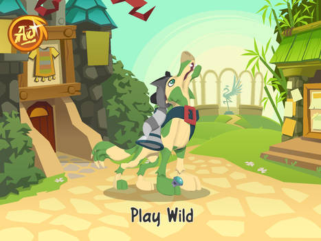 A picture of my wolf from Animal Jam. :3