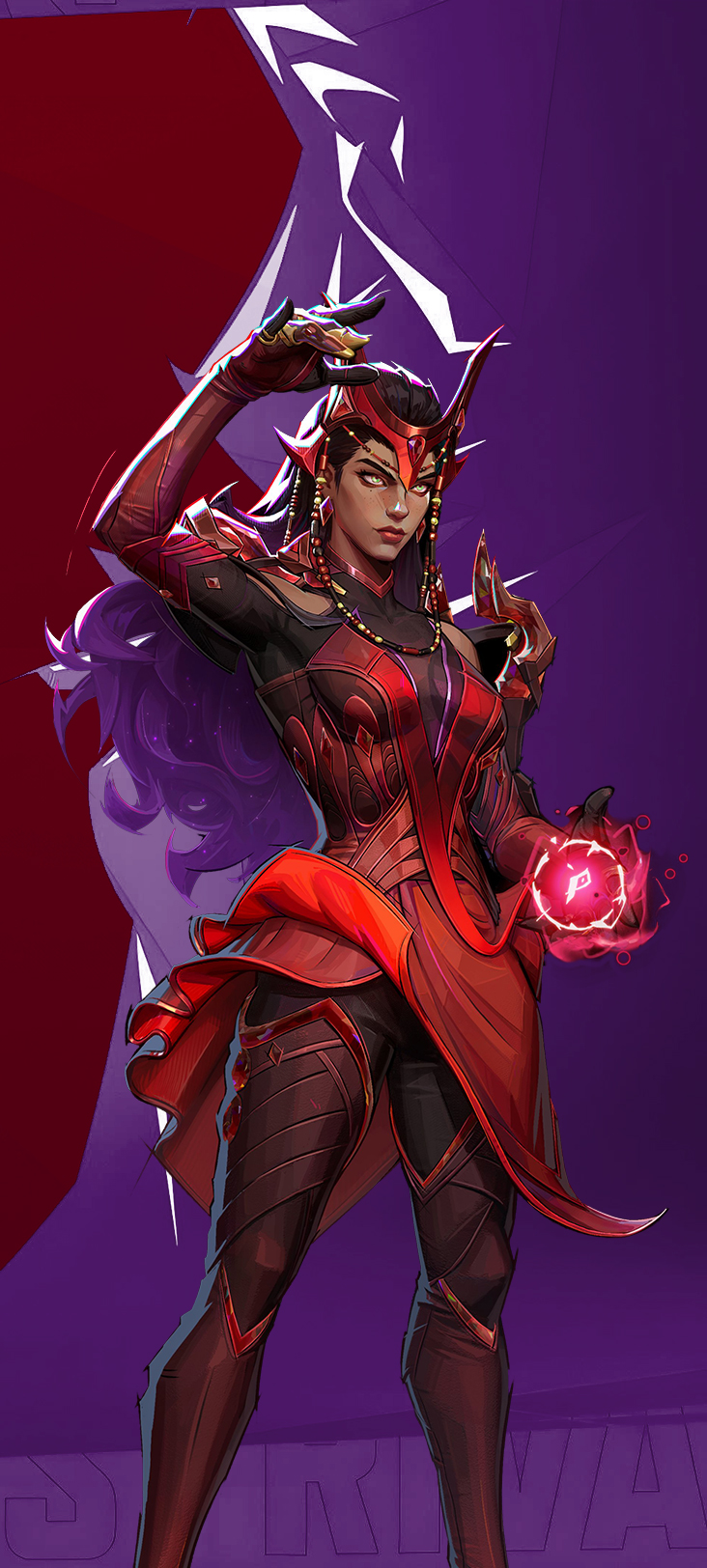 Wanda Power Marvel Rivals Marvel Rivals WANDA Chaos Gown Phone Wallpaper by ozyajami on DeviantArt