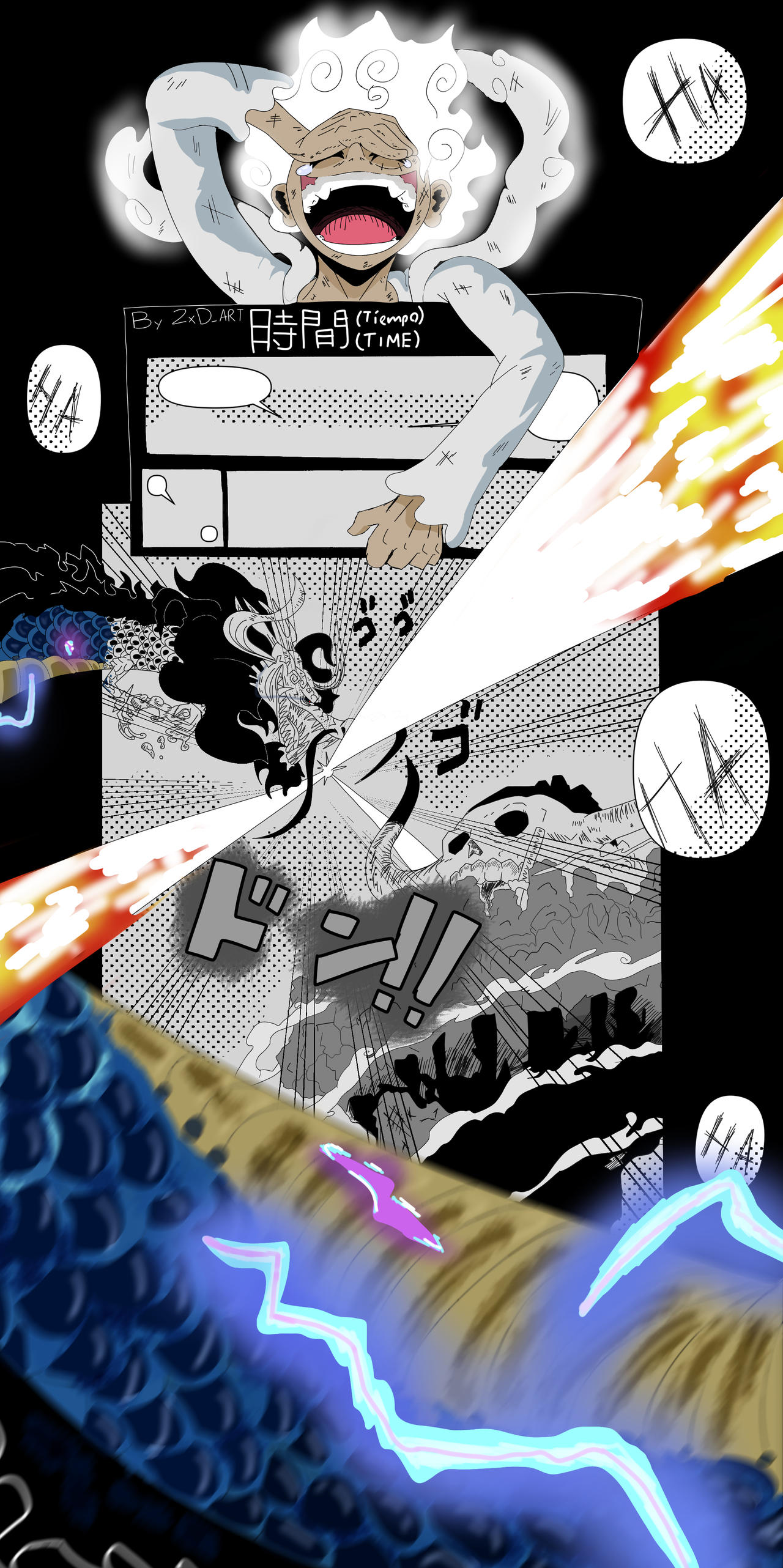 Santoryu Rengoku Onigiri // One Piece Cap. 937 by goldenhans on DeviantArt
