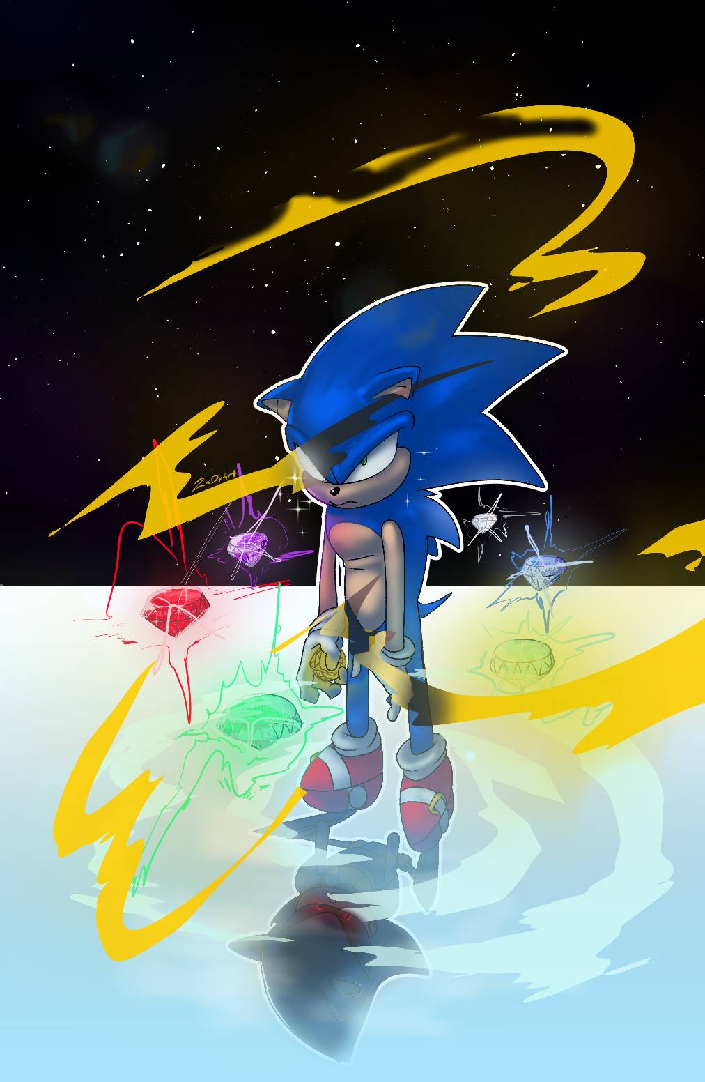 Sonic by 2xDxArt on DeviantArt