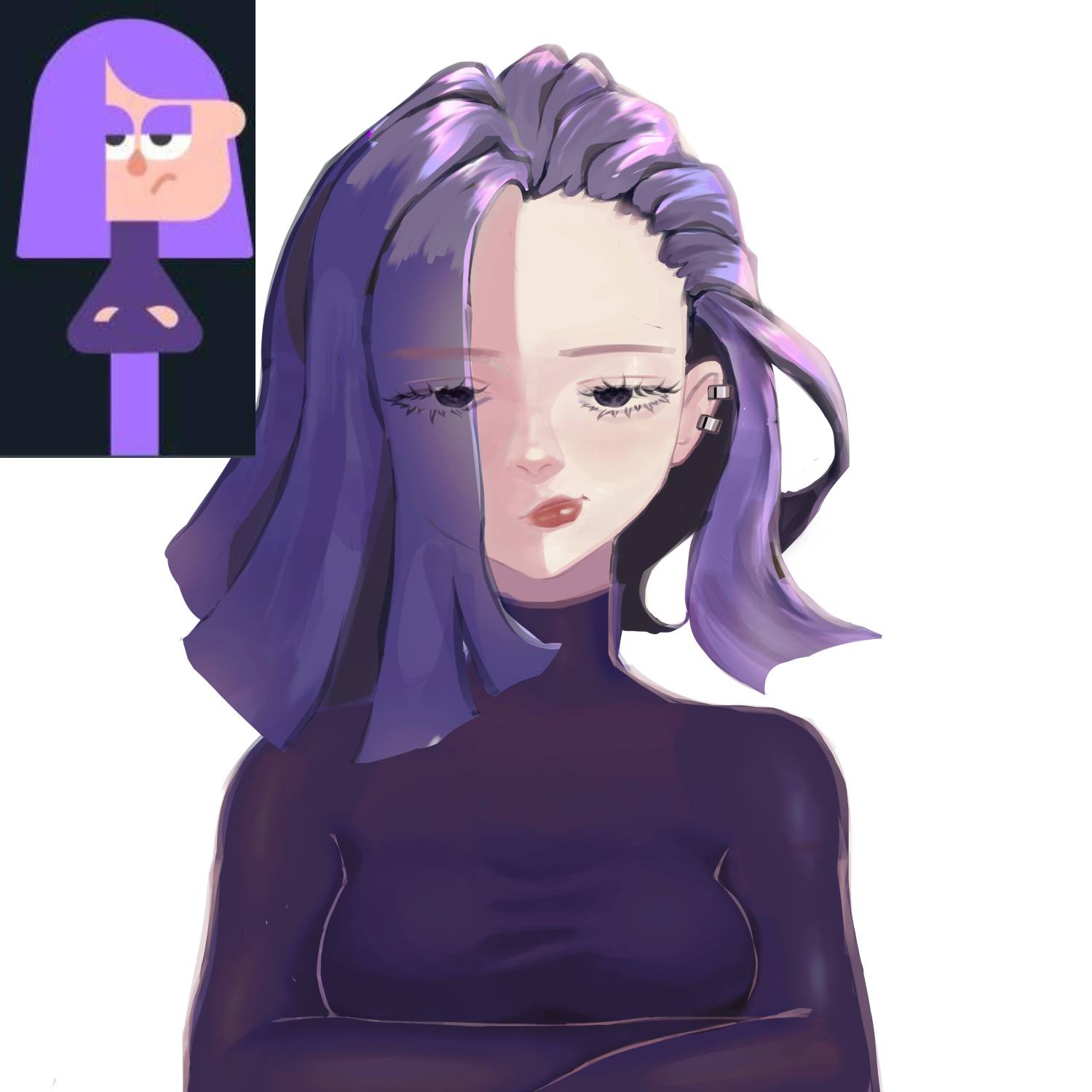 *Lily from DuoLingo* by MelloJello1103 on DeviantArt