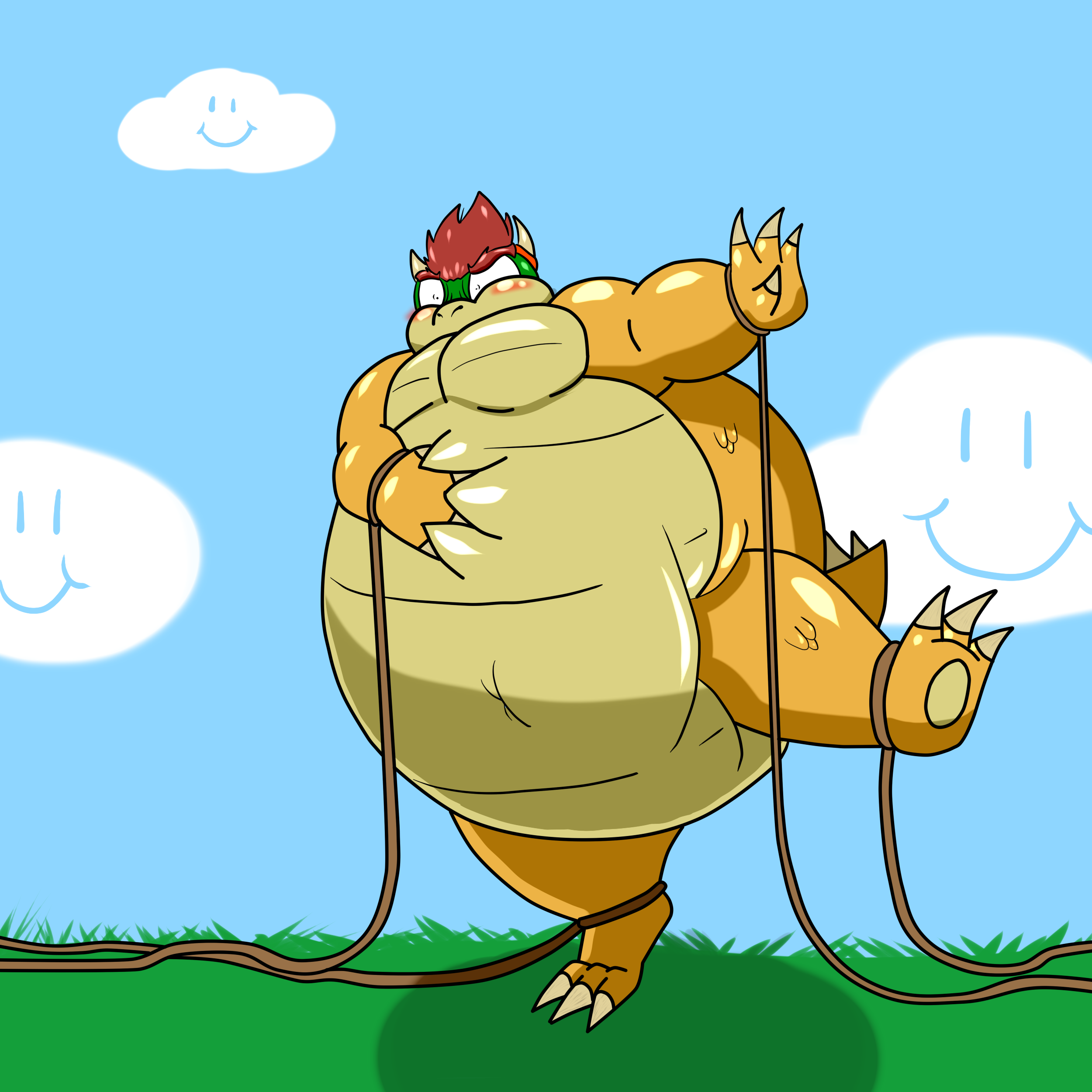 Browser Inflation Bowser Ballooning by Blimpfurry on DeviantArt