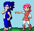 Sonic And Amy Pokemon Style