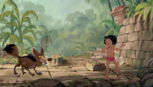 Tabaqui the Jackal and Mowgli