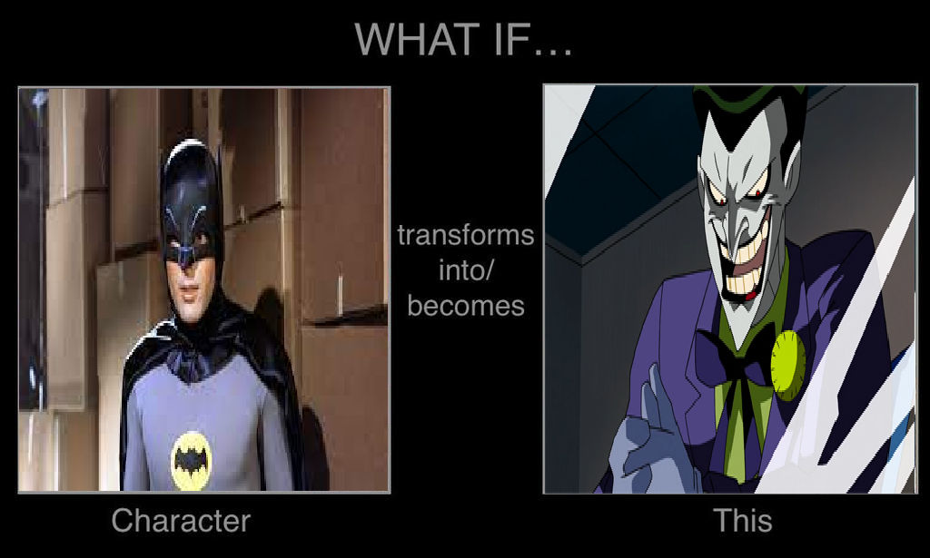 What if 60's Batman became the Joker by shadowninja287 on DeviantArt