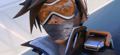 Tracer tape gagged (GIF)