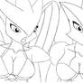 Pokemon Snap XXX line art