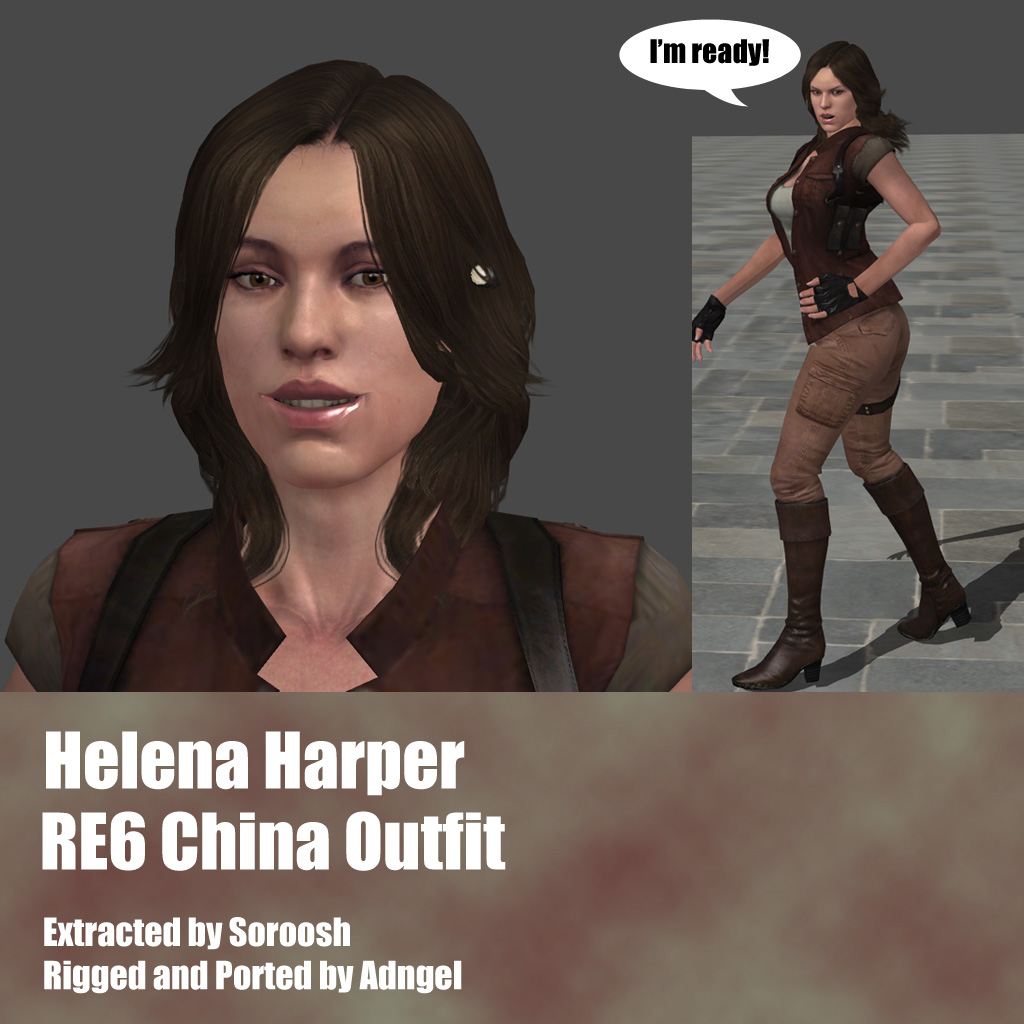 Helena Harper RE6 China Outfit