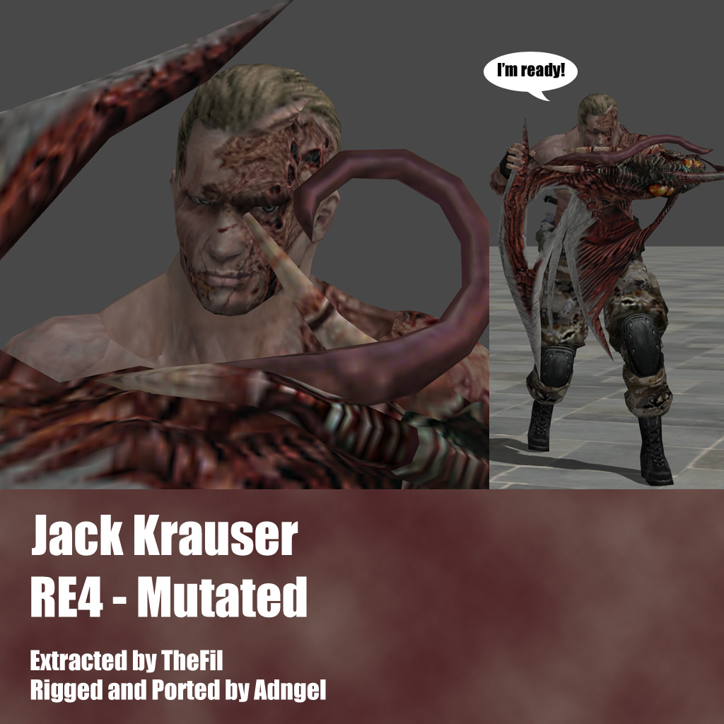 RE4 REMAKE - Jack Krauser by DemonLeon3D on DeviantArt