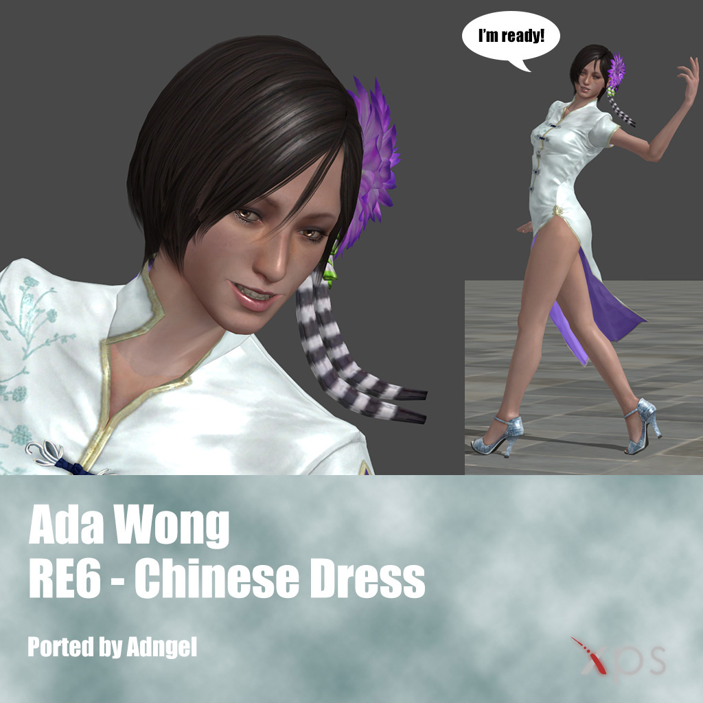 Ada Wong Resident Evil 6 Chinese Dress iPad Case & Skin for Sale by  jazzsart