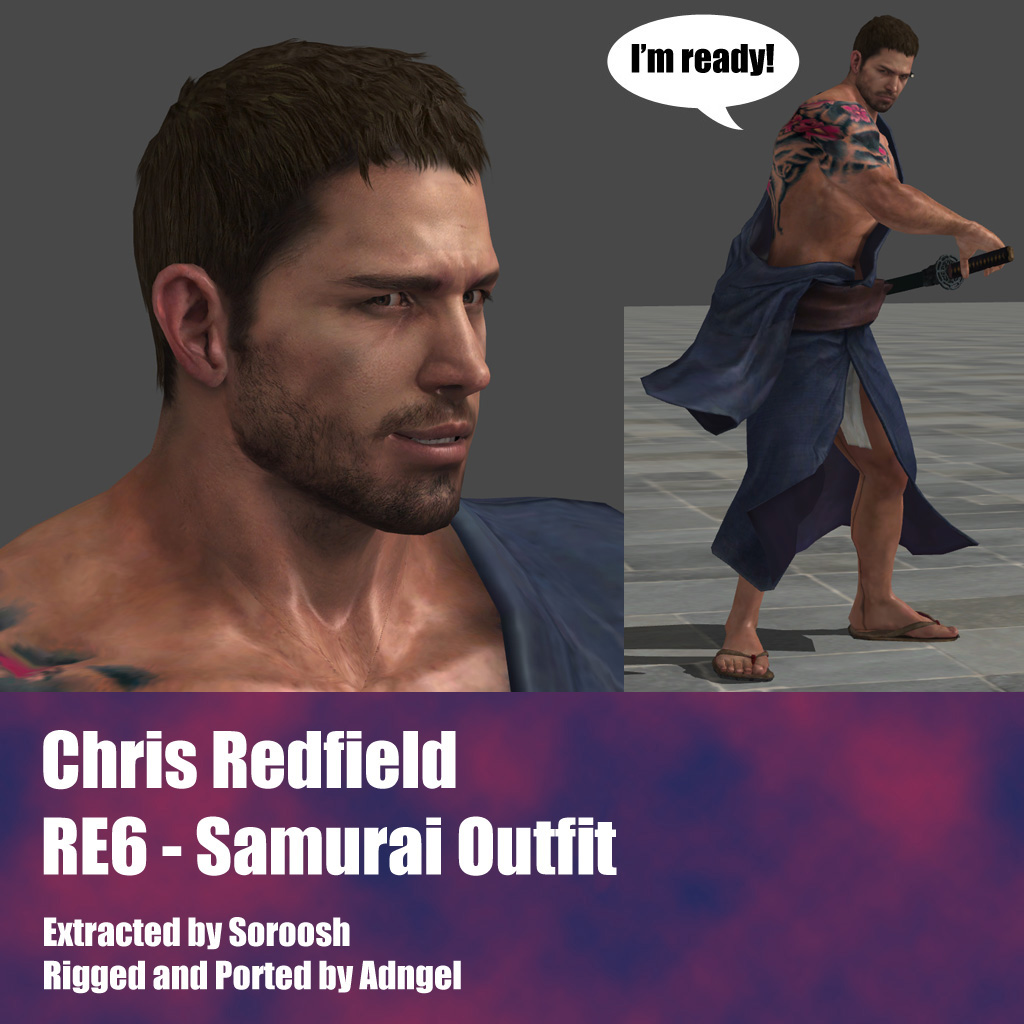 Chris Redfield RE6 Samurai Outfit