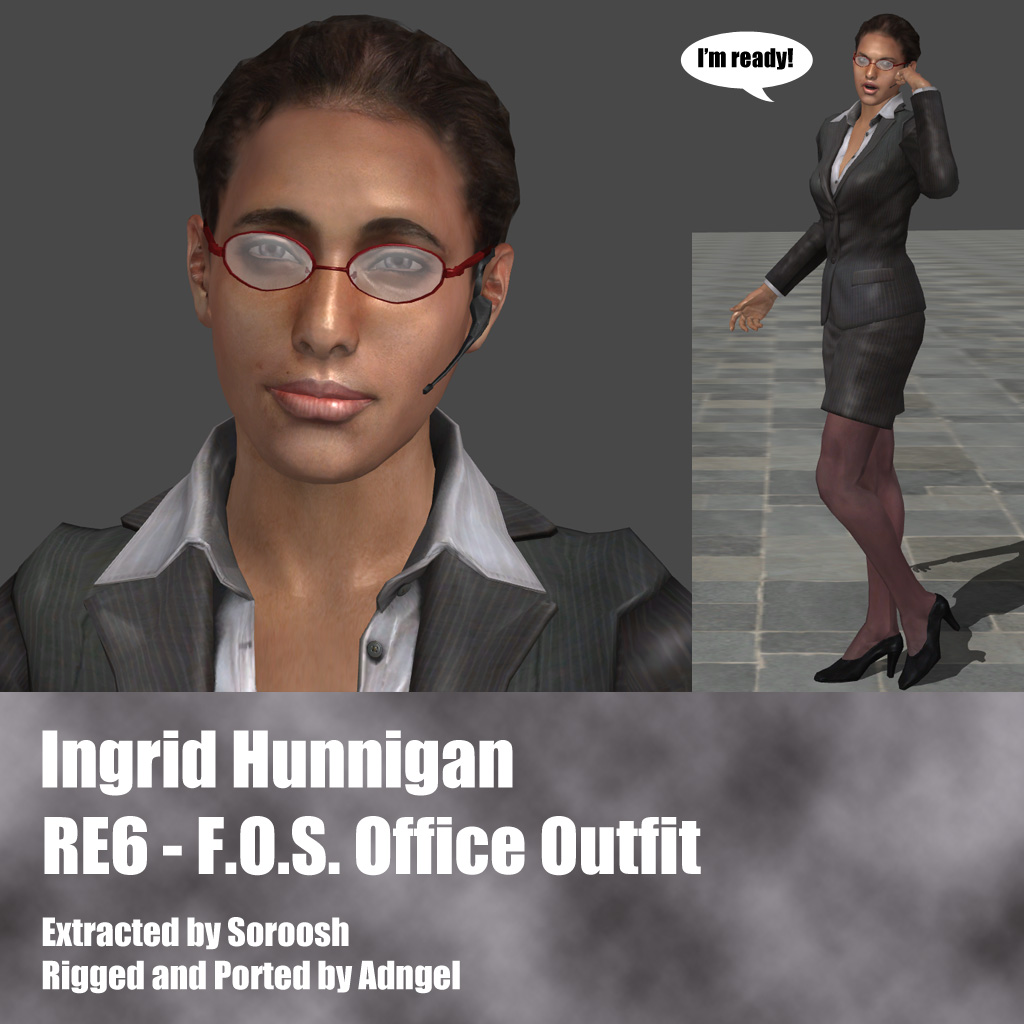 Ingrid Hunnigan RE6 F.O.S. Office Outfit