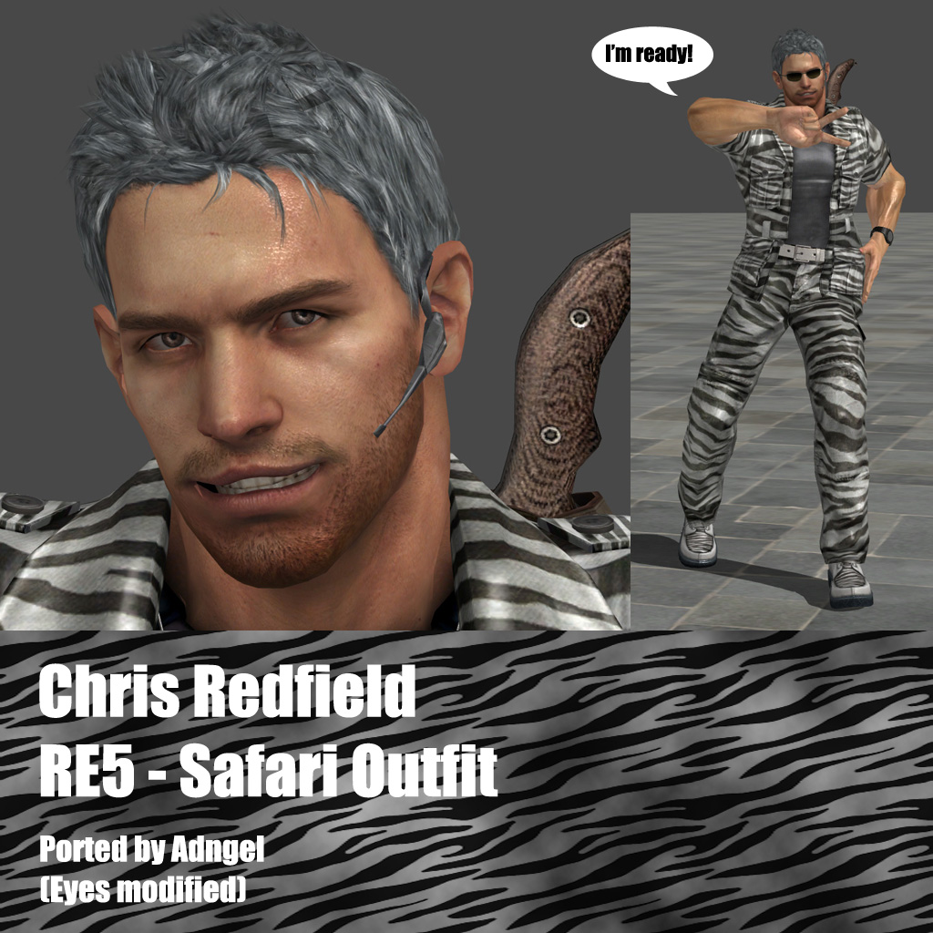 Chris Redfield RE5 Safari Outfit