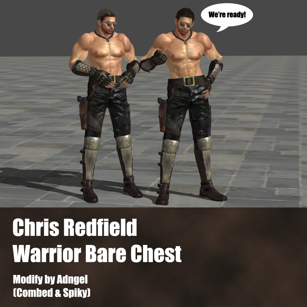 Chris Redfield Warrior Bare Chest