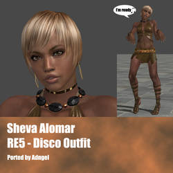 Sheva Alomar RE5 Disco Outfit