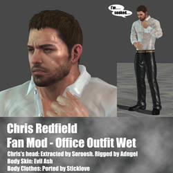 Chris Redfield Fan Mod Office outfit Wet