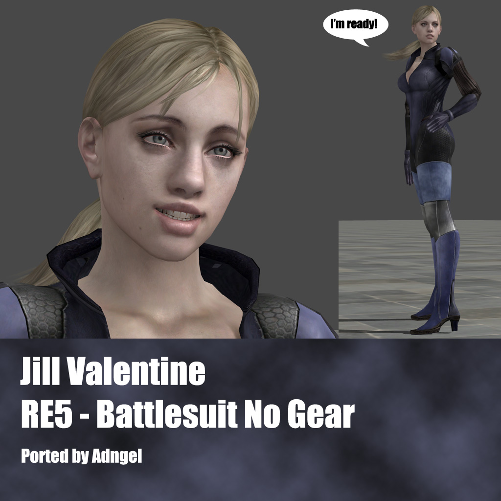 Jill Valentine RE5 Battlesuit No Gear