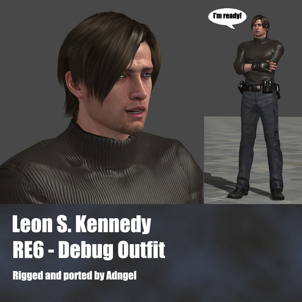 Leon RE6 Debug Outfit