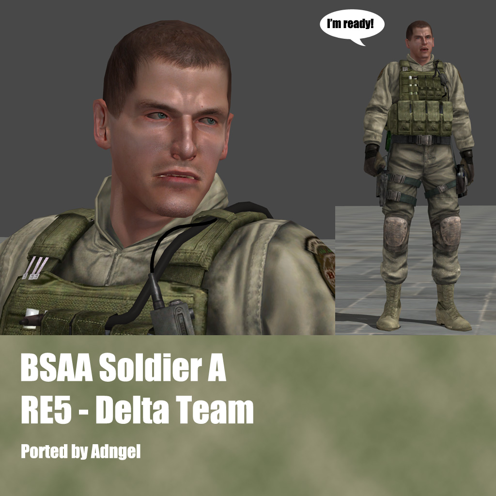 Bsaa BSAA Soldier A RE5 Delta Team by Adngel on DeviantArt