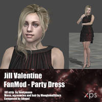 Jill Valentine FanMod Party Dress