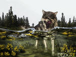 Wolf and Water by Dezigre