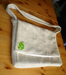 Peruvian wool messenger bag