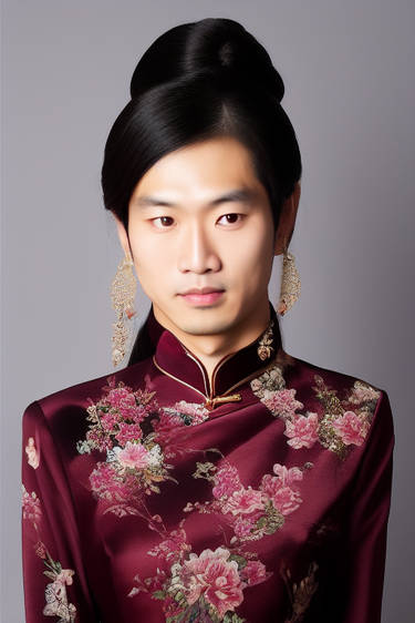 Global Stage of Men's Cheongsam