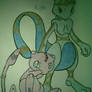 Kira the Mew + Kyle the Mewtwo