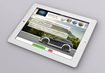 Land rover interactive promo-page