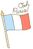 Doodle: Paris' Flag