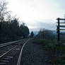 Railroad Tracks and Power Line
