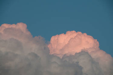 Pink Clouds around Sunset