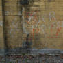 Brick Wall with Graffiti