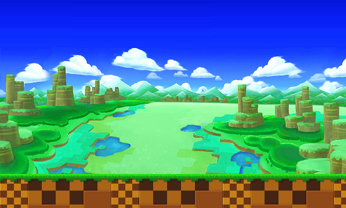 Green Hill Zone 3D by SmashToons on DeviantArt