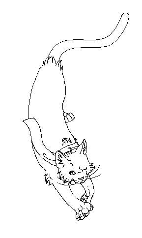 cat line art