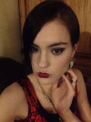 Halloween flapper makeup 