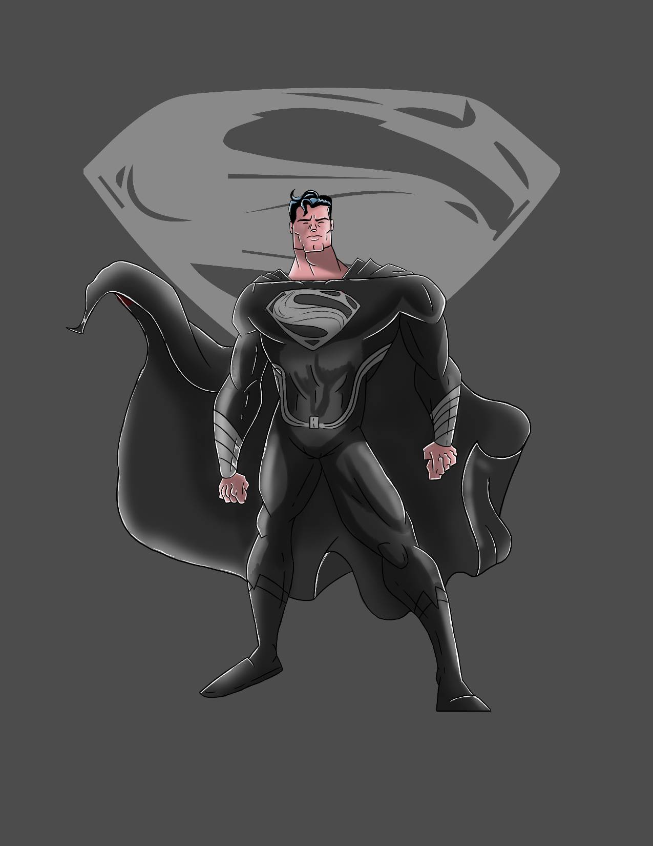 PNG: Man of Steel  Black Suit by 4n4rkyX on DeviantArt