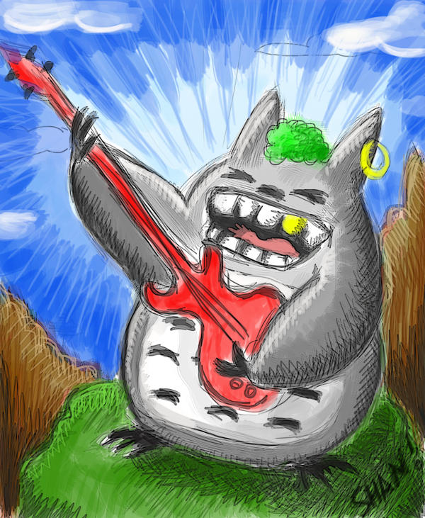 Totoro Rock by MaryShan on DeviantArt