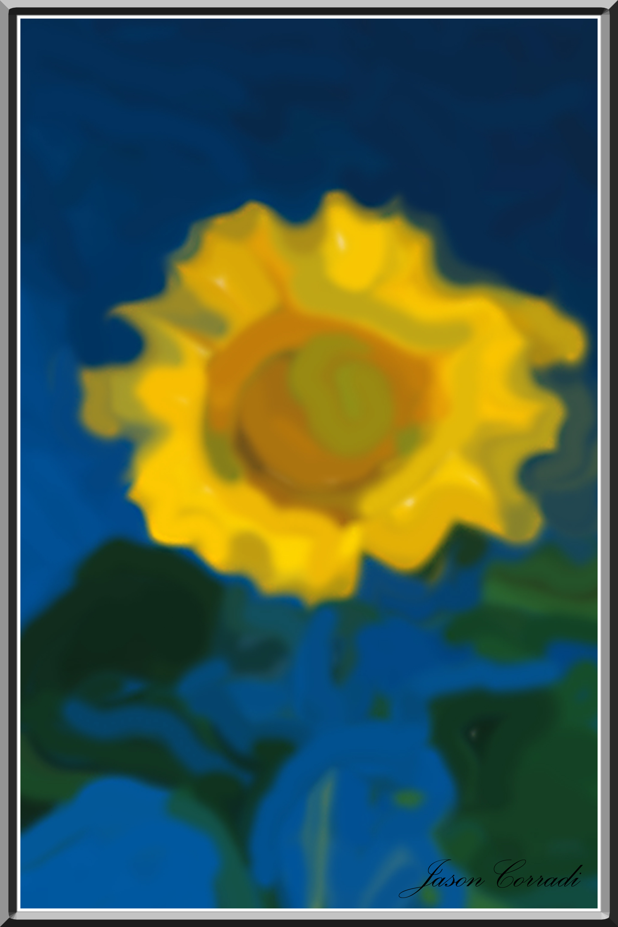 Sunflower Painted