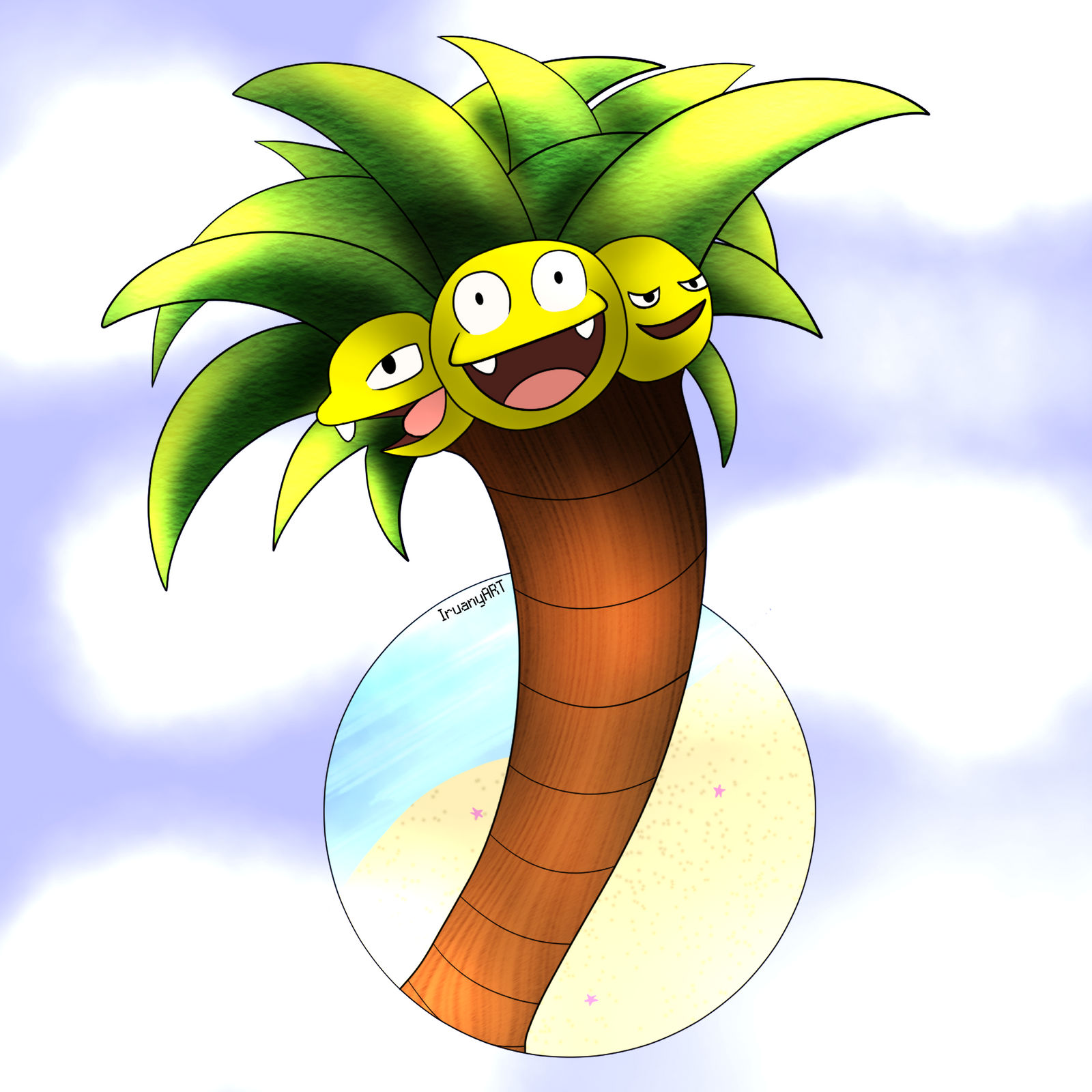 Alolan Exeggutor by Iruany on DeviantArt