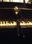 Jack Skellington on my piano by Radiolarian