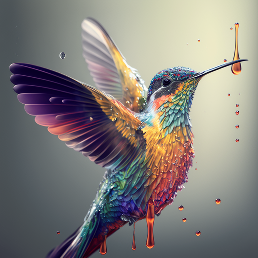 Humming Techinques Colorful hummingbird by nls-digital on DeviantArt