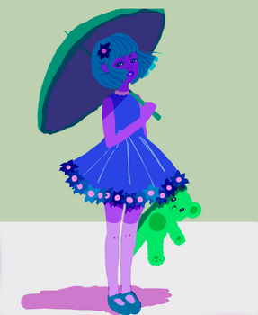 umbrella cutie (blue colorway)