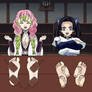 Tickle Feet Mitsuri and Aoi 