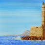 The lighthouse at Chania