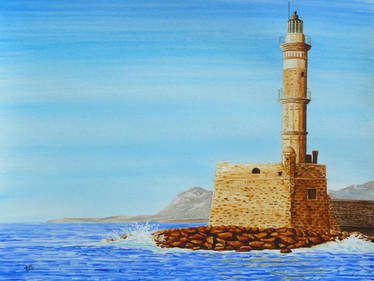 The lighthouse at Chania