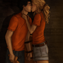 Percabeth's first kiss - re draw