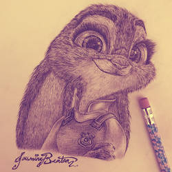 Judy Hopps Pencil Portrait