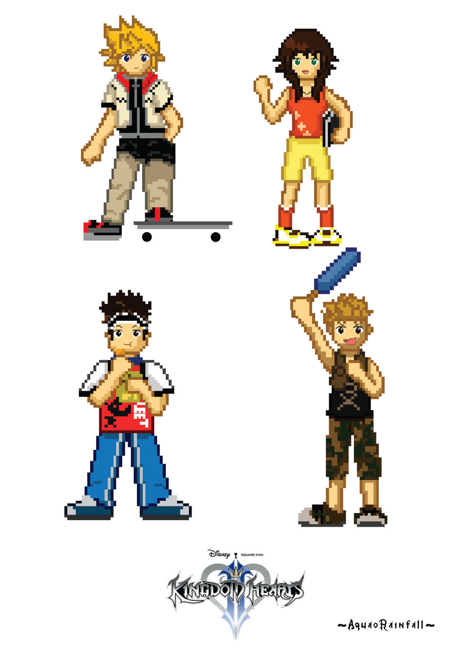 Roxas and Friends by AquaORainfall on DeviantArt